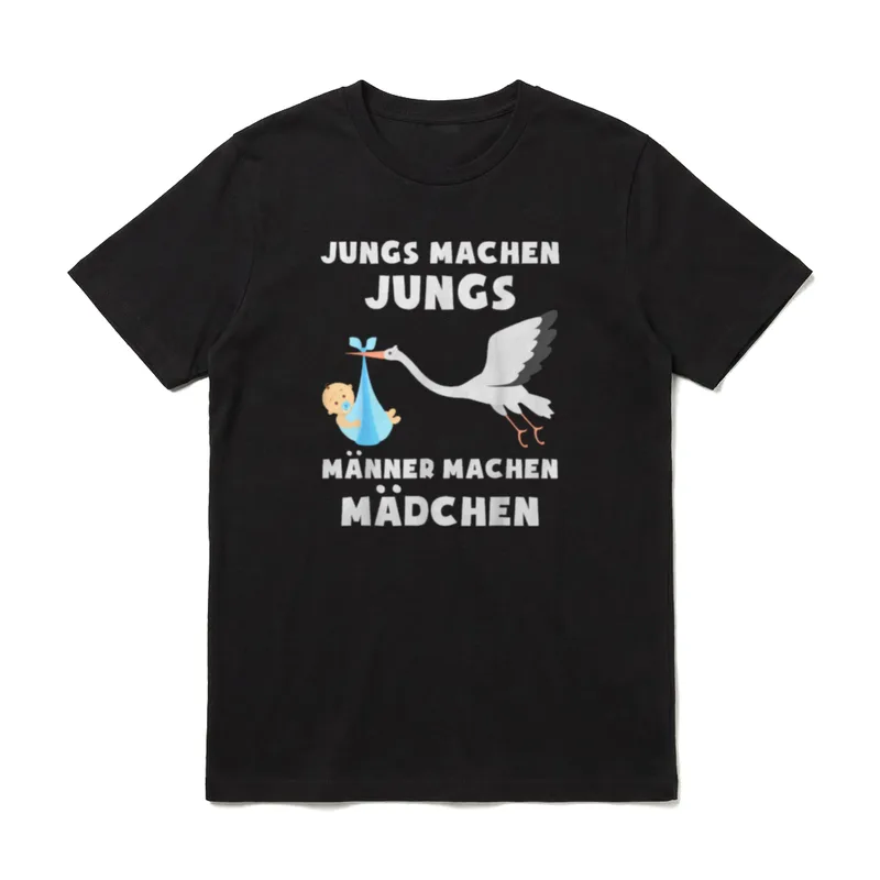 Jungs Machen Jungs Männer Papa Sprüche & Geschenke T-Shirt – Klassisches T-Shirt in Schwarz