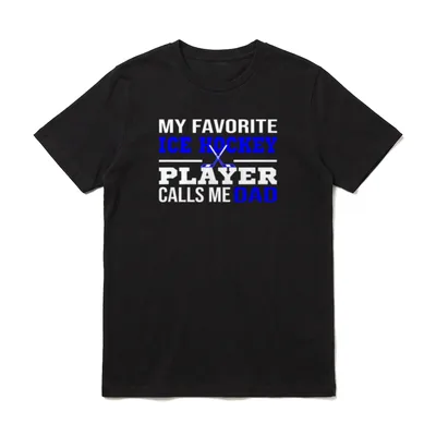 My Favorite Ice Hockey T-Shirt – Klassisches T-Shirt in Schwarz