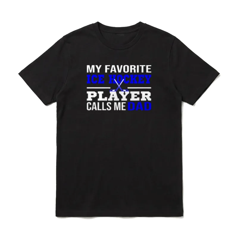 My Favorite Ice Hockey T-Shirt – Klassisches T-Shirt in Schwarz