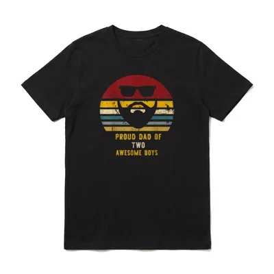 Vintage stolzer Vater T-Shirt – Klassisches T-Shirt in Schwarz
