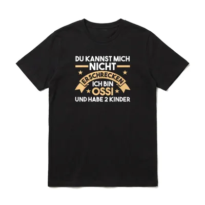 Ich bin Ossi T-Shirt – Klassisches T-Shirt in Schwarz