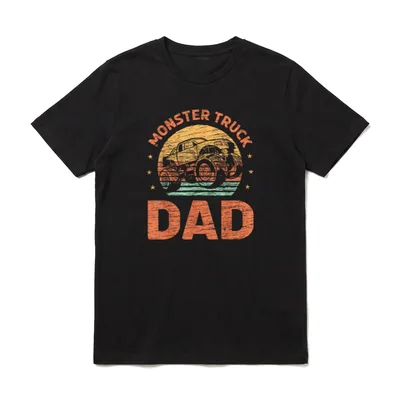 Monster Truck Dad Vater T-Shirt – Klassisches T-Shirt in Schwarz