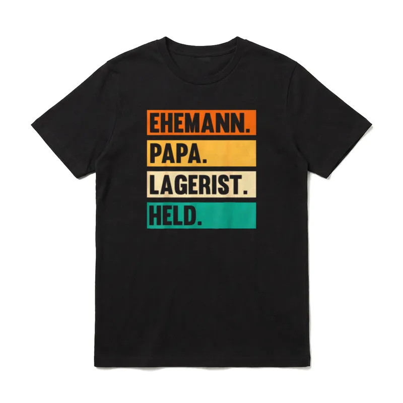 Papa Vater Staplerfahrer Logistik T-Shirt – Klassisches T-Shirt in Schwarz