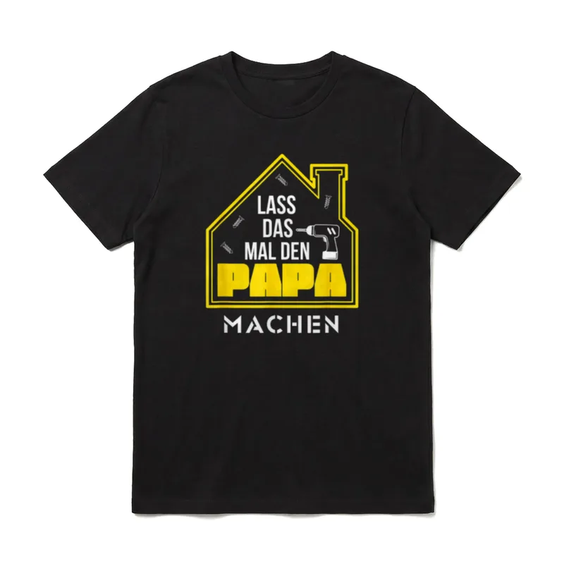 Lass das mal Papa Sprüche & Geschenke T-Shirt – Klassisches T-Shirt in Schwarz