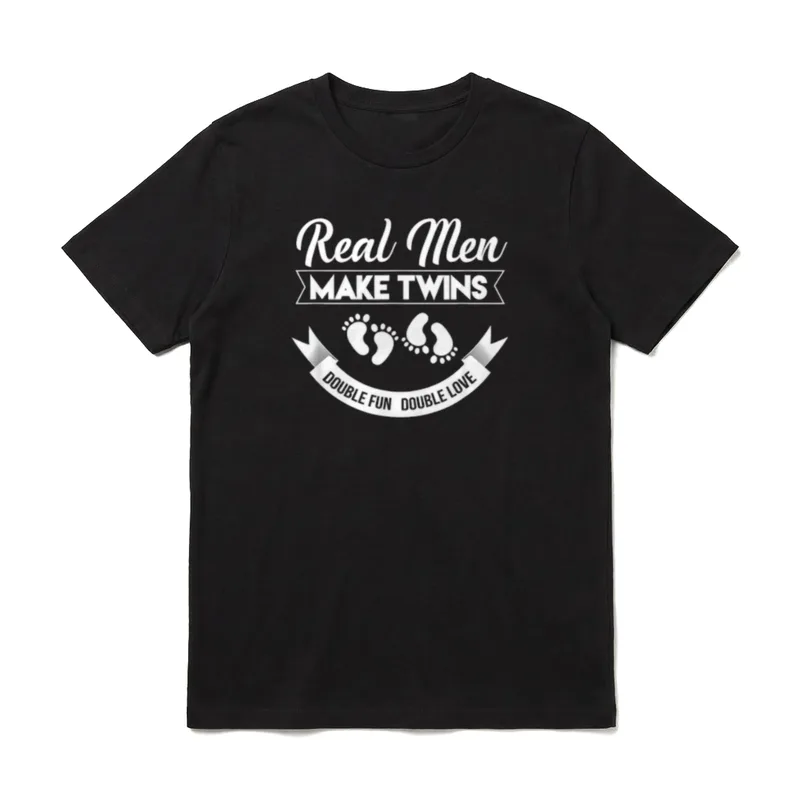 Mann Twin Dad of T-Shirt – Klassisches T-Shirt in Schwarz