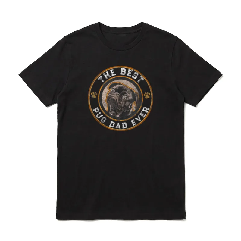 Best Pug Dad Ever T-Shirt – Klassisches T-Shirt in Schwarz