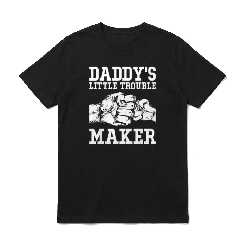 Daddys Little Trouble Maker T-Shirt – Klassisches T-Shirt in Schwarz