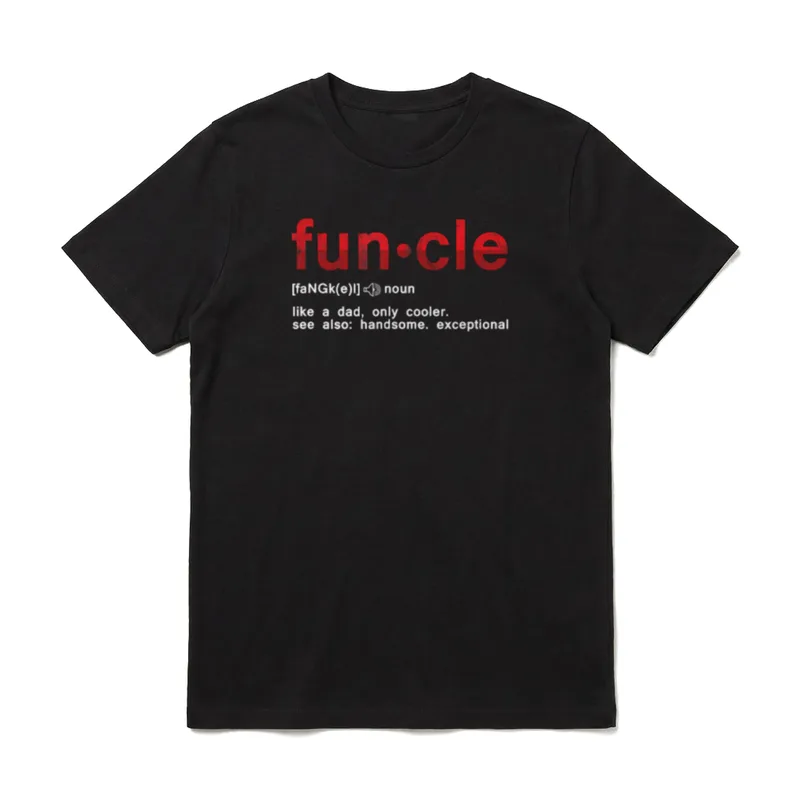 Cool Fun Uncle Funcle T-Shirt – Klassisches T-Shirt in Schwarz