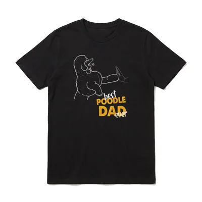 Best Poodle Dad Ever Dog T-Shirt – Klassisches T-Shirt in Schwarz