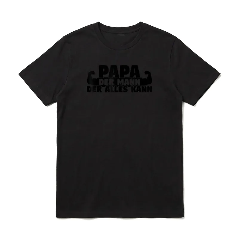 Der Mann der Alles T-Shirt – Klassisches T-Shirt in Schwarz