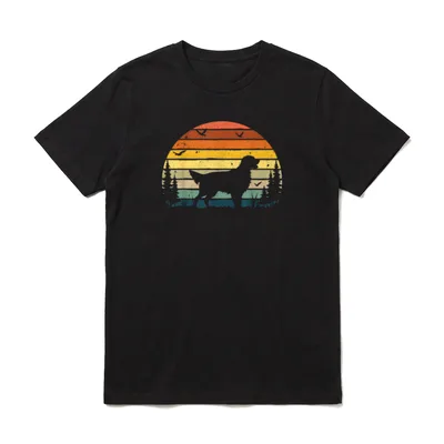 Flach beschichtet Retriever Mama T-Shirt – Klassisches T-Shirt in Schwarz