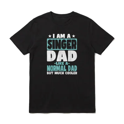 Sänger Dad cooler T-Shirt – Klassisches T-Shirt in Schwarz