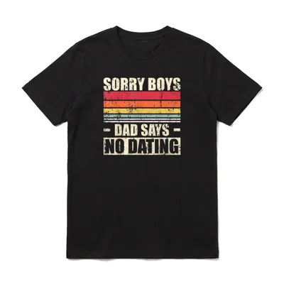 Entschuldigung Jungs Papa sagt T-Shirt – Klassisches T-Shirt in Schwarz