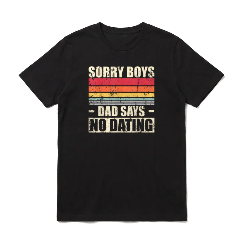 Entschuldigung Jungs Papa sagt T-Shirt – Klassisches T-Shirt in Schwarz