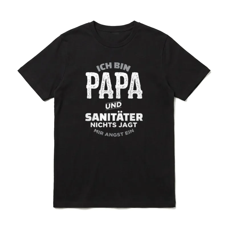 Papa und Sanitäter T T-Shirt – Klassisches T-Shirt in Schwarz