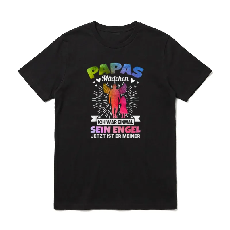 Papas Mädchen Ich War T-Shirt – Klassisches T-Shirt in Schwarz