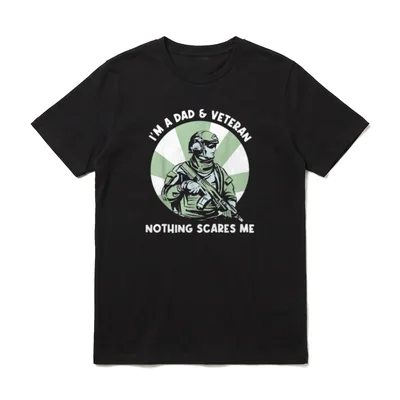 Bin Vater Und Veteran T-Shirt – Klassisches T-Shirt in Schwarz