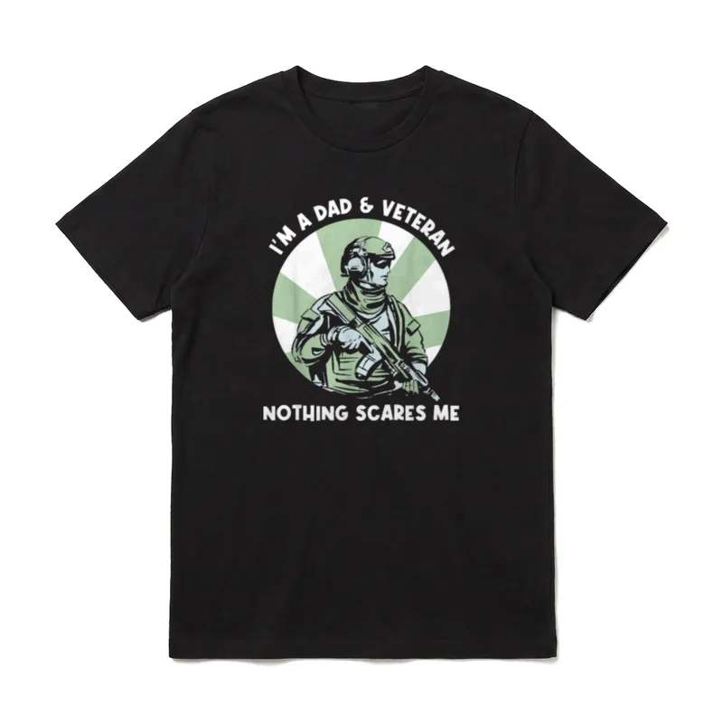 Bin Vater Und Veteran T-Shirt – Klassisches T-Shirt in Schwarz