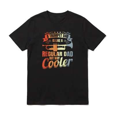 Trompetenspieler Vater Trompete Papa T-Shirt – Klassisches T-Shirt in Schwarz