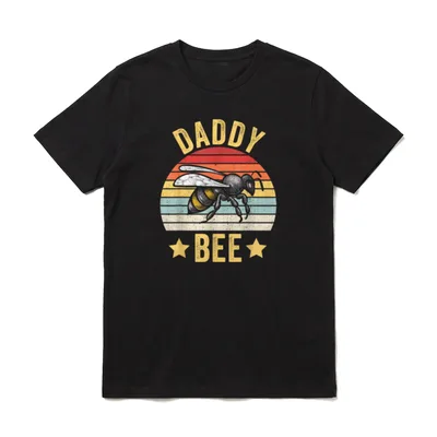 Daddy Bee Familie passender T-Shirt – Klassisches T-Shirt in Schwarz