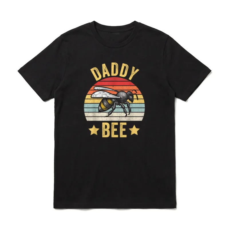Daddy Bee Familie passender T-Shirt – Klassisches T-Shirt in Schwarz