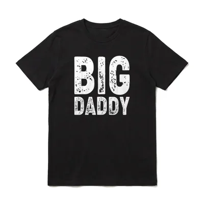 Daddy großer Vater Aufdruck T-Shirt – Klassisches T-Shirt in Schwarz