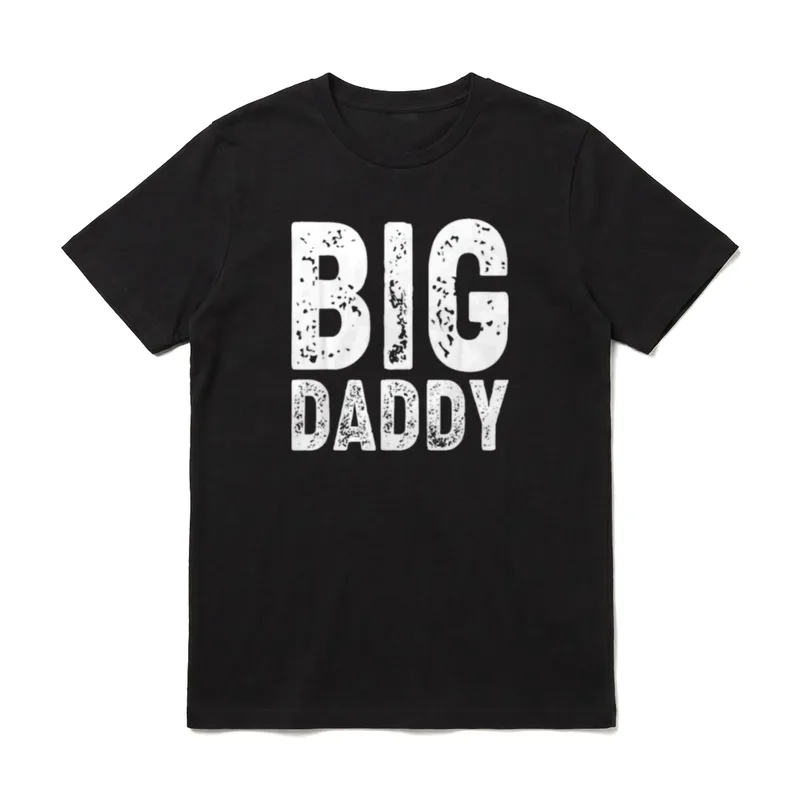 Daddy großer Vater Aufdruck T-Shirt – Klassisches T-Shirt in Schwarz