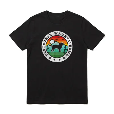 Vintage Deutscher Wachtelhund Retro T-Shirt – Klassisches T-Shirt in Schwarz