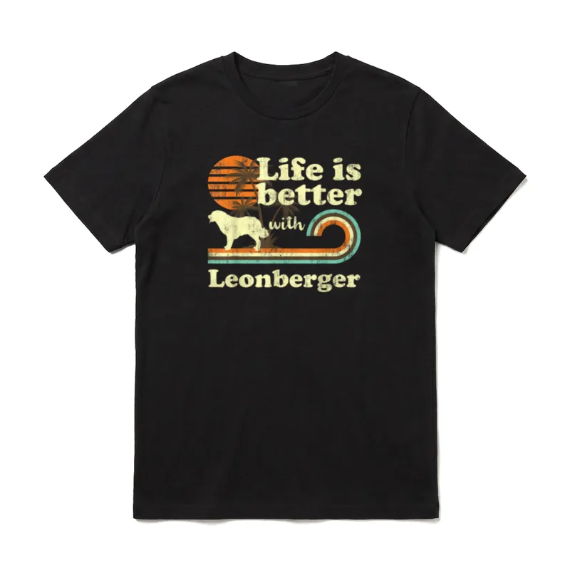 Life Better Leonberger Vintage T-Shirt – Klassisches T-Shirt in Schwarz