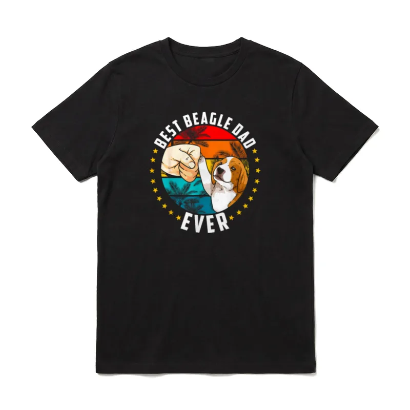 Beagle Dad Bester Beagle T-Shirt – Klassisches T-Shirt in Schwarz