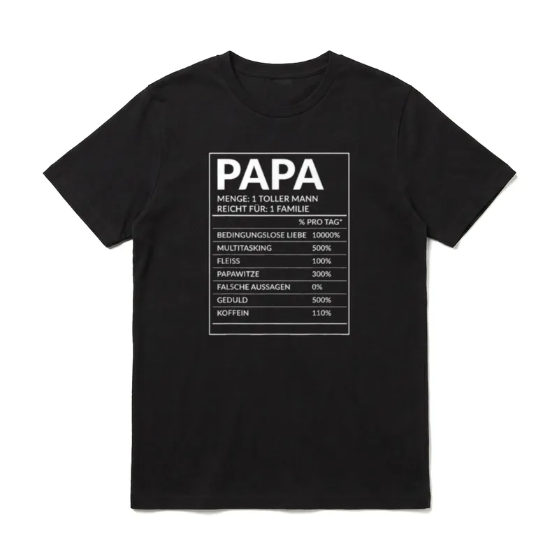 Papa Menge 1 toller T-Shirt – Klassisches T-Shirt in Schwarz