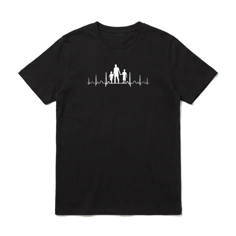 EGK Herzschlag und Puls T-Shirt – Klassisches T-Shirt in Schwarz
