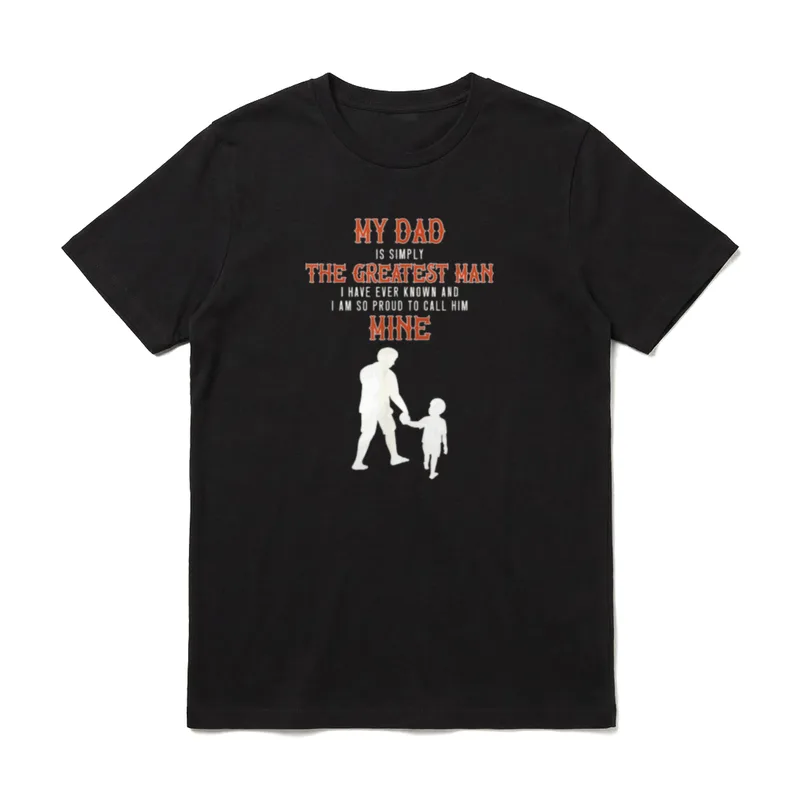 Mein Vater ist einfach T-Shirt – Klassisches T-Shirt in Schwarz