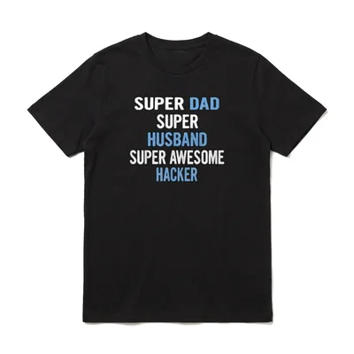 Super Papa Ehemann Super T-Shirt – Klassisches T-Shirt in Schwarz
