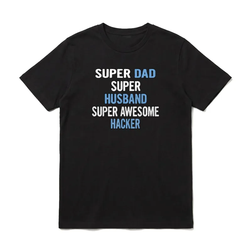 Super Papa Ehemann Super T-Shirt – Klassisches T-Shirt in Schwarz