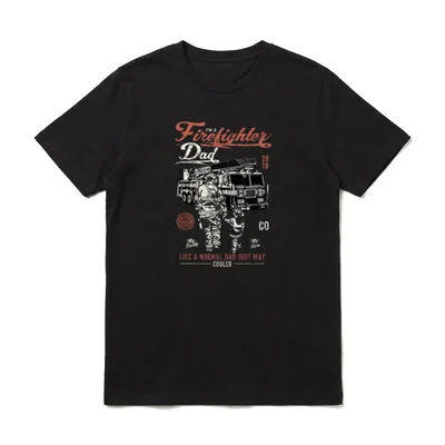 I'm Firefighter Dad Like T-Shirt – Klassisches T-Shirt in Schwarz