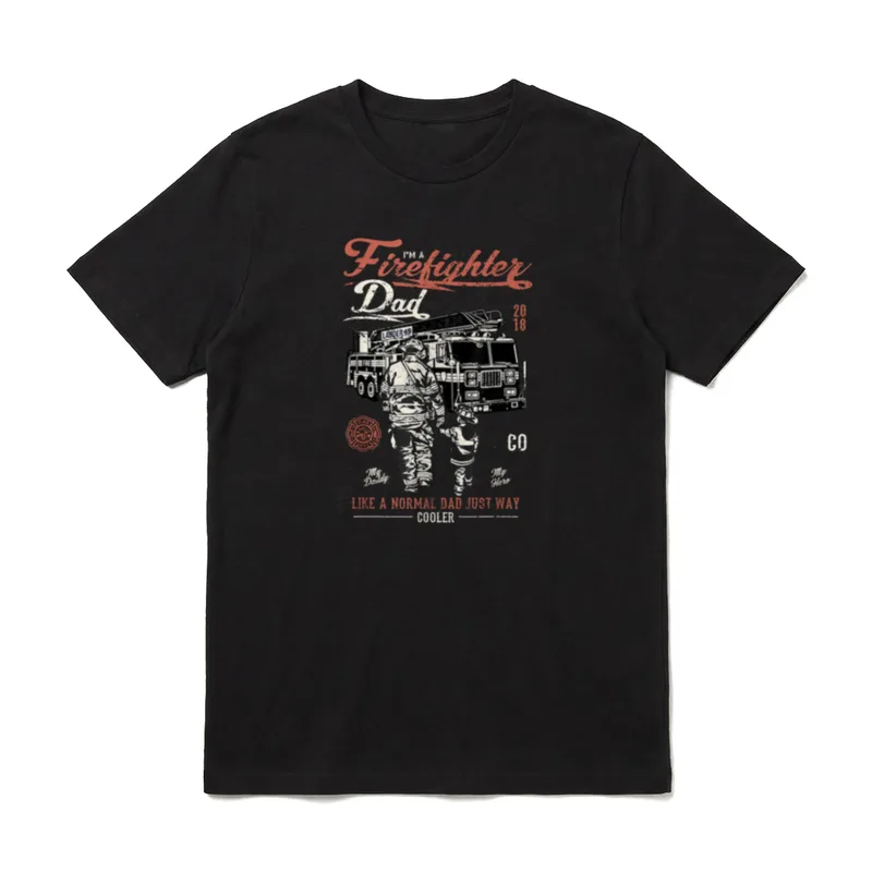 I'm Firefighter Dad Like T-Shirt – Klassisches T-Shirt in Schwarz