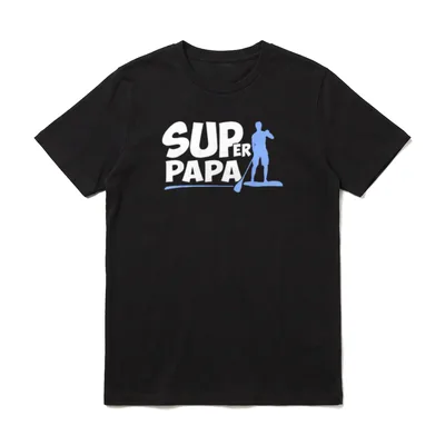 Stand Up Paddle SUP T-Shirt – Klassisches T-Shirt in Schwarz