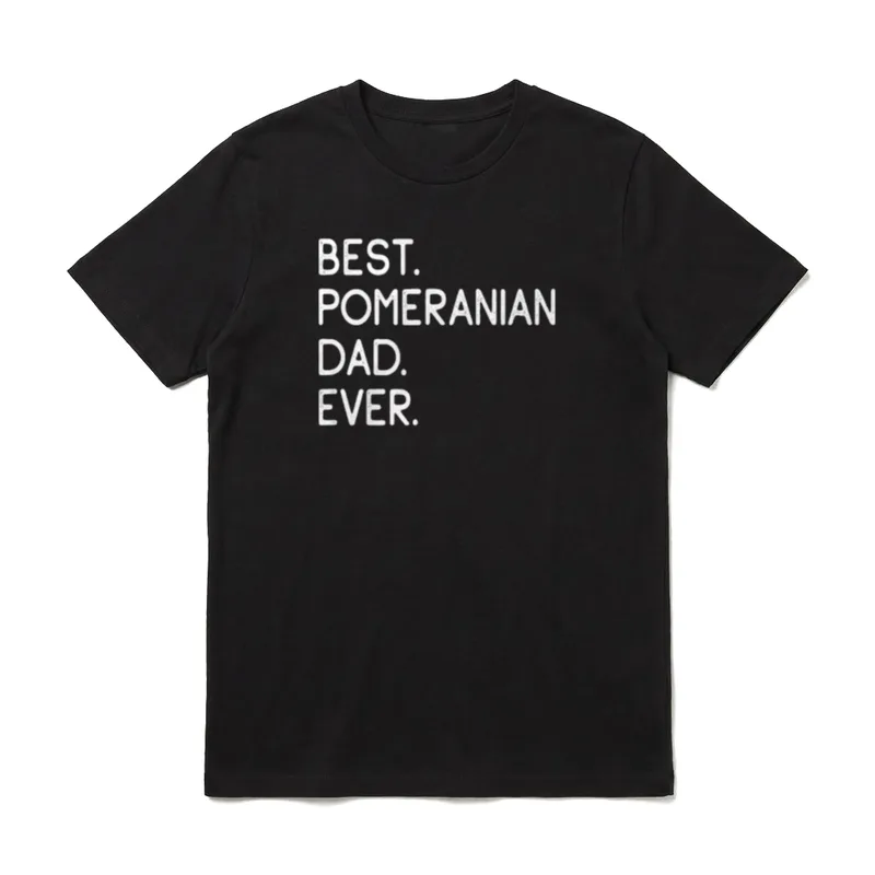 Pomeranians Best Pomeranian Dad T-Shirt – Klassisches T-Shirt in Schwarz