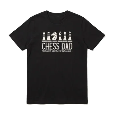 Lustiges Schach Vater Schach T-Shirt – Klassisches T-Shirt in Schwarz