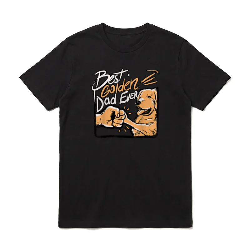 Bester Golden Retriever Papa T-Shirt – Klassisches T-Shirt in Schwarz