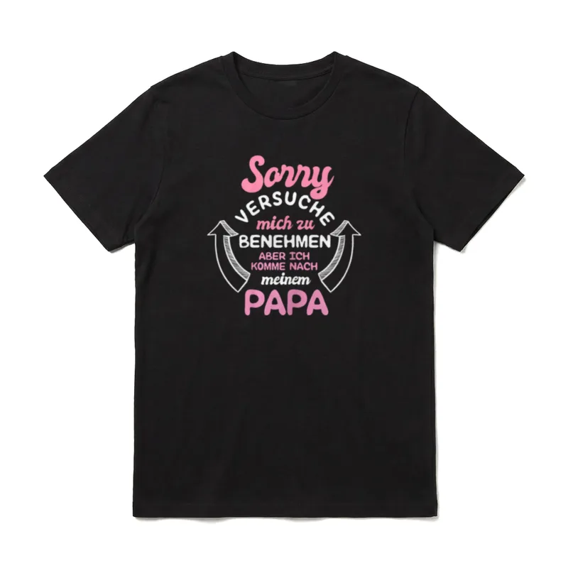 Sorry Ich versuche mich T-Shirt – Klassisches T-Shirt in Schwarz