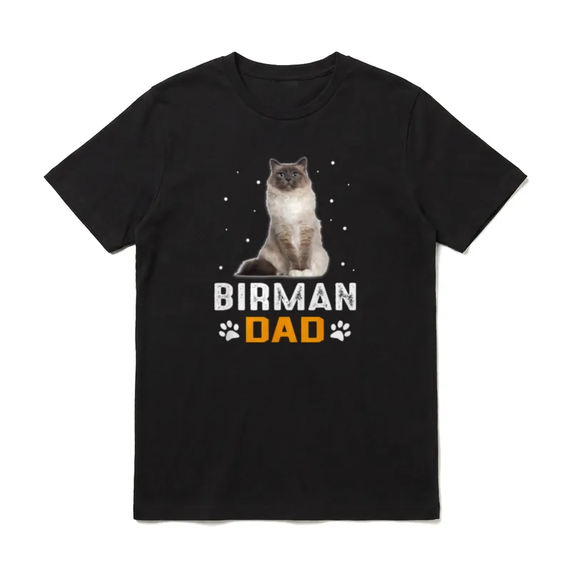 KATZE BIRMCHEN DAD HEILIGE T-Shirt – Klassisches T-Shirt in Schwarz