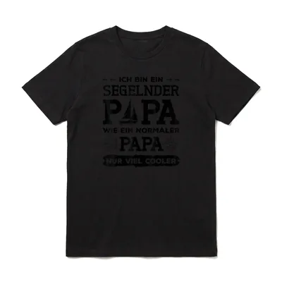 Segeln Wie Ein Normaler T-Shirt – Klassisches T-Shirt in Schwarz