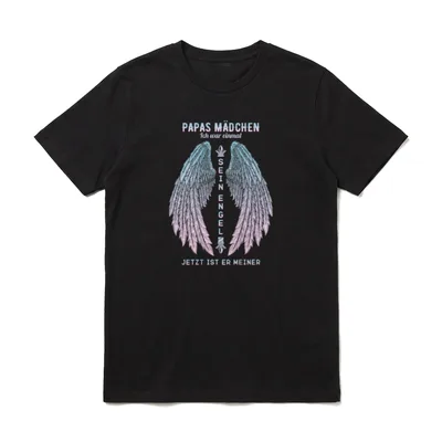 Papas Mädchen Ich War T-Shirt – Klassisches T-Shirt in Schwarz