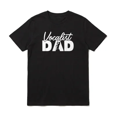 Sänger Papa Lustige Sänger T-Shirt – Klassisches T-Shirt in Schwarz