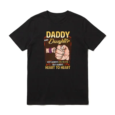 Daddy and Daughter Always T-Shirt – Klassisches T-Shirt in Schwarz