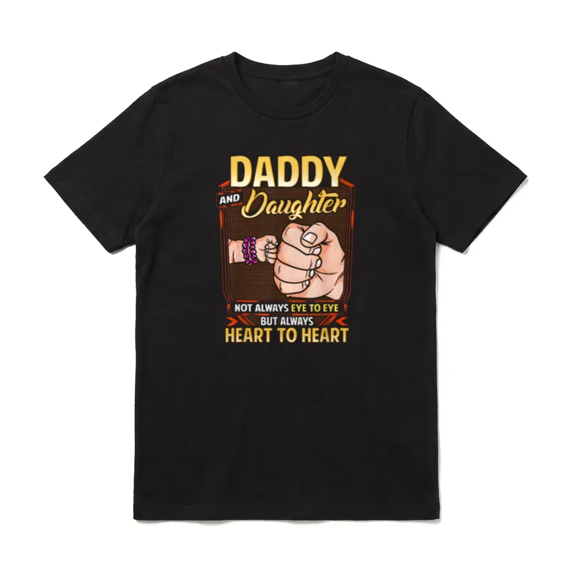 Daddy and Daughter Always T-Shirt – Klassisches T-Shirt in Schwarz