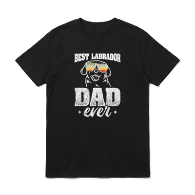 Best Labrador Dad Ever T-Shirt – Klassisches T-Shirt in Schwarz