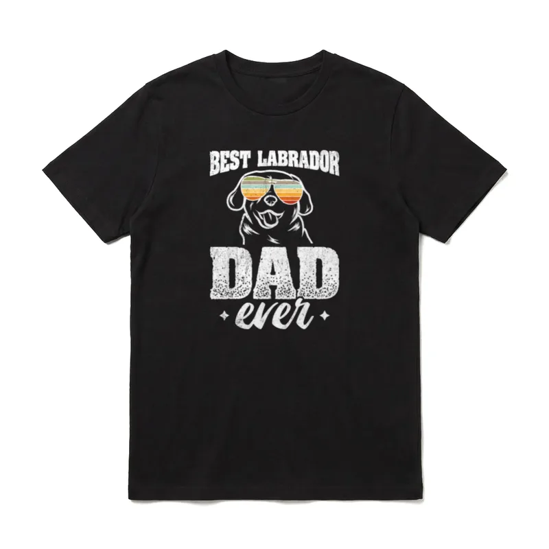 Best Labrador Dad Ever T-Shirt – Klassisches T-Shirt in Schwarz